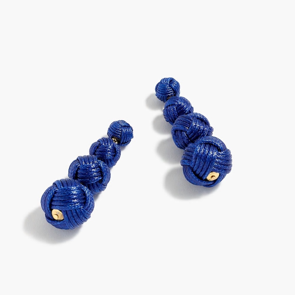 NWT J. Crew Love Knot Drop Statement Earrings